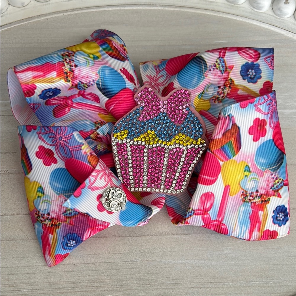 JoJo Siwa Colorful Cupcake Kids Hair Bow